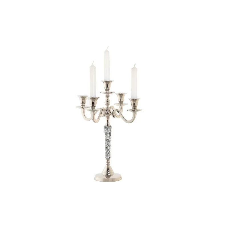 Candle Holder DKD Home Decor Silver Aluminium...