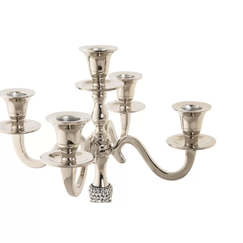 Candle Holder DKD Home Decor Silver Aluminium...
