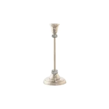 Candle Holder DKD Home Decor Silver Aluminium Acrylic 10...