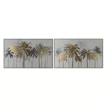 Painting Home ESPRIT Palms Tropical 150 x 4 x 90 cm (2...