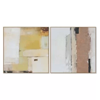 Painting Home ESPRIT Abstract Urban 100 x 4 x 100 cm (2...