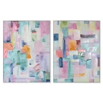 Painting Home ESPRIT Abstract Urban 90 x 3,5 x 120 cm (2...