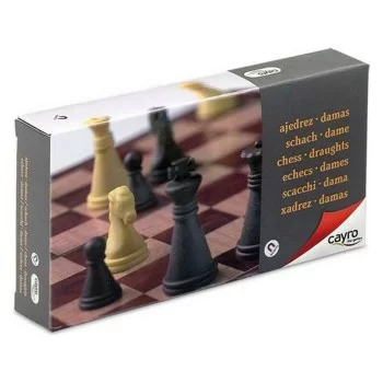 Chess and Checkers Board Magnetic Cayro C450 Plastic (16...