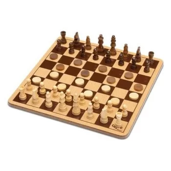 Chess and Checkers Board Cayro 751 Wood 2