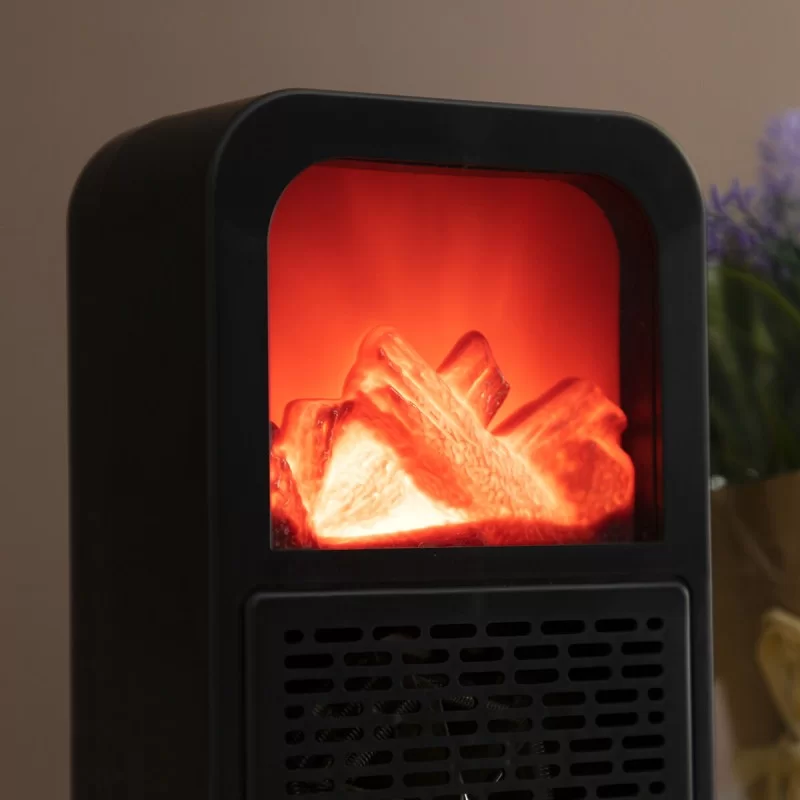 3D Flame Effect Tabletop Heater Flehatt...
