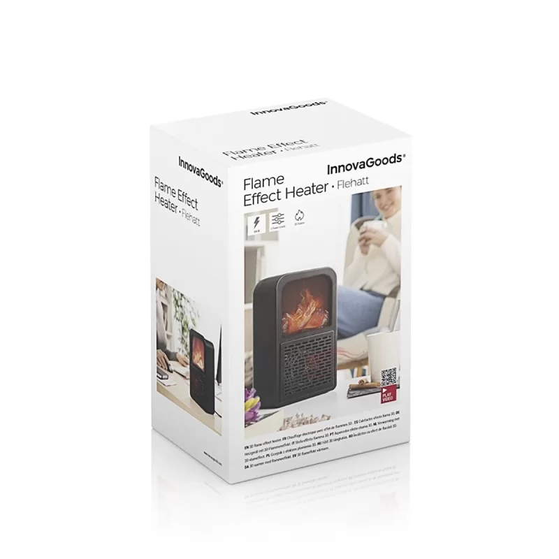 3D Flame Effect Tabletop Heater Flehatt...