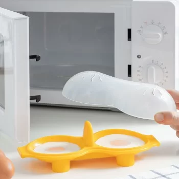 Silicone double egg cooker Oovi InnovaGoods 2