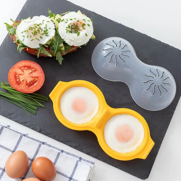 Silicone double egg cooker Oovi InnovaGoods