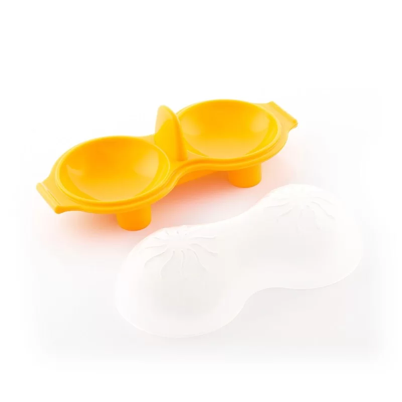 Silicone double egg cooker Oovi InnovaGoods