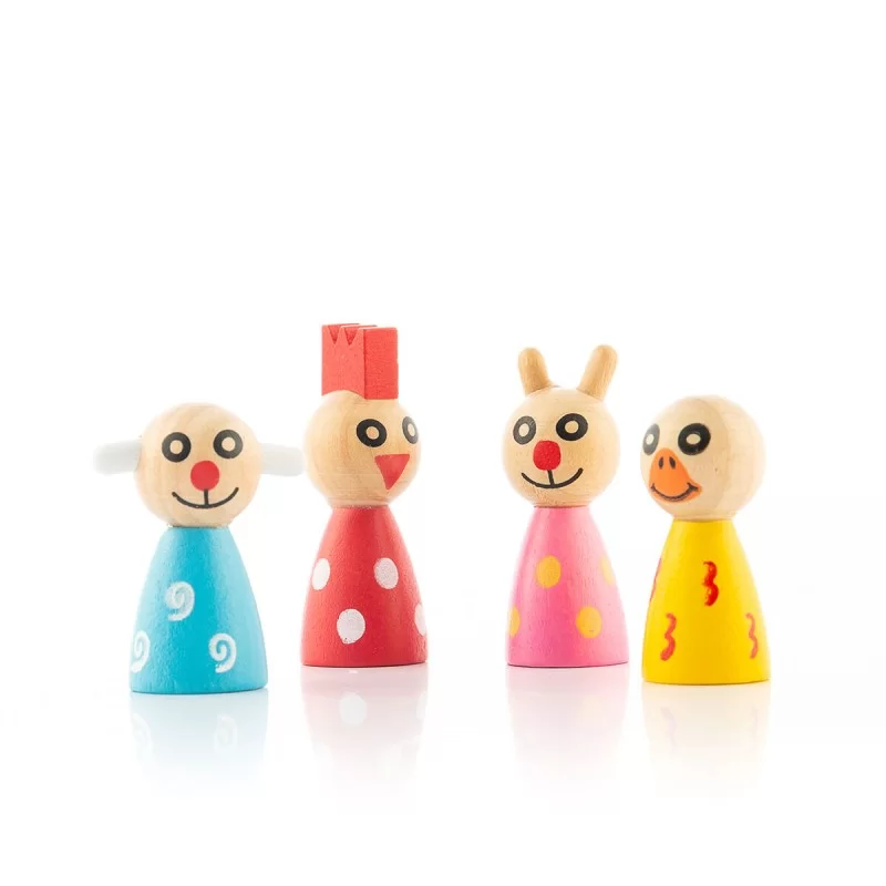 Wooden Table Set with Animals Pake InnovaGoods...