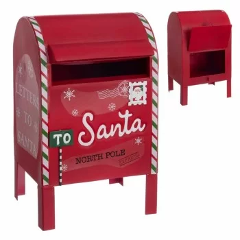 Christmas bauble Red Metal Letterbox 20,5 x 18,5 x 33,5 cm 2