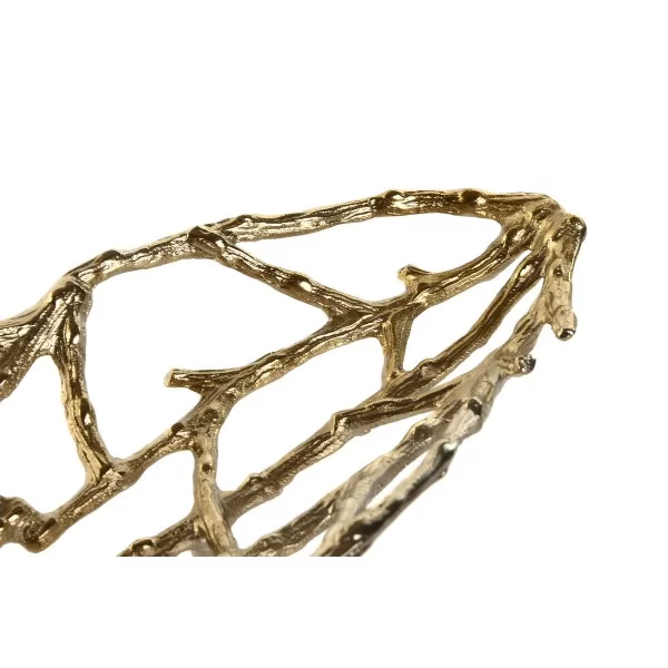 Centerpiece DKD Home Decor Golden Modern Leaf of a plant 58 x 17 x 7 cm