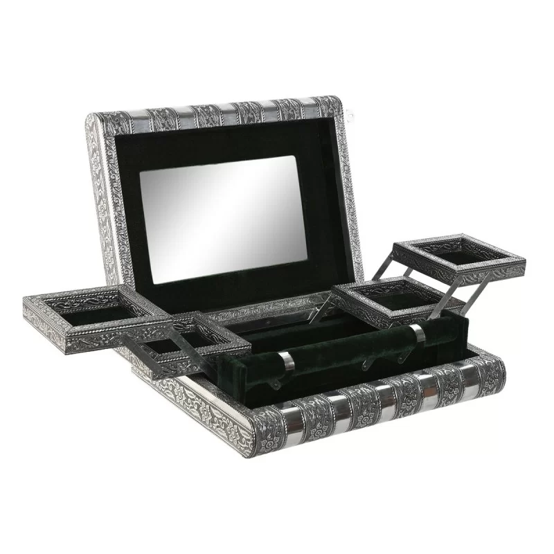Jewelry box Home ESPRIT Green Silver Wood...
