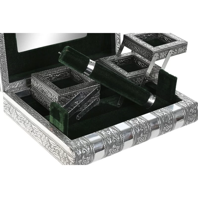 Jewelry box Home ESPRIT Green Silver Wood...
