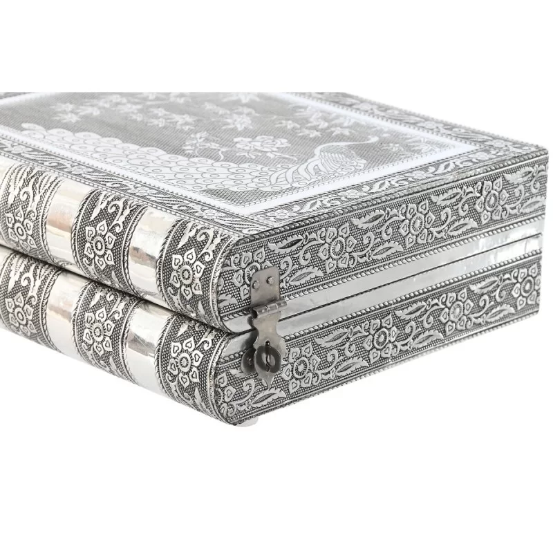 Jewelry box Home ESPRIT Green Silver Wood...