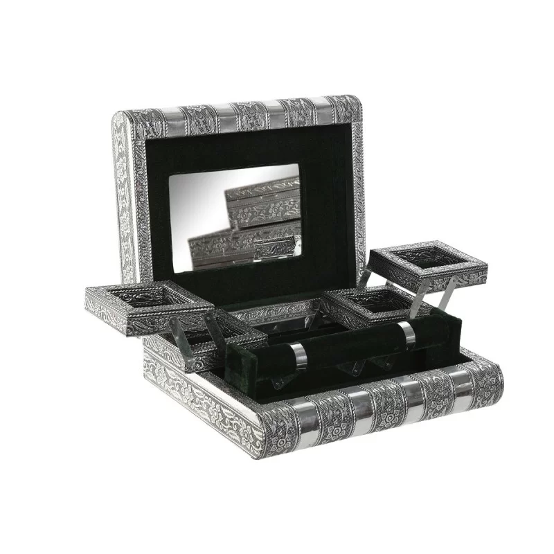Jewelry box Home ESPRIT Green Silver Wood...