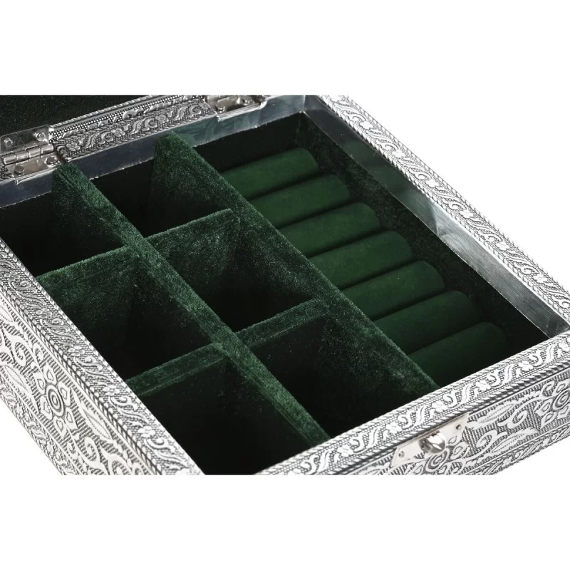 Jewelry box Home ESPRIT Green Silver Wood...