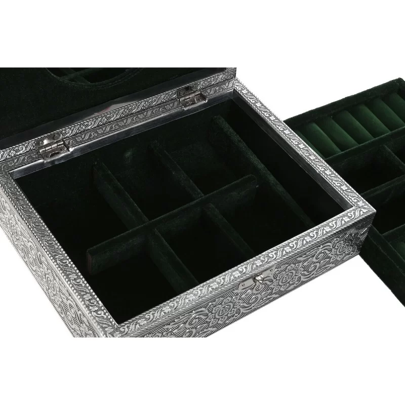 Jewelry box Home ESPRIT Green Silver Wood...