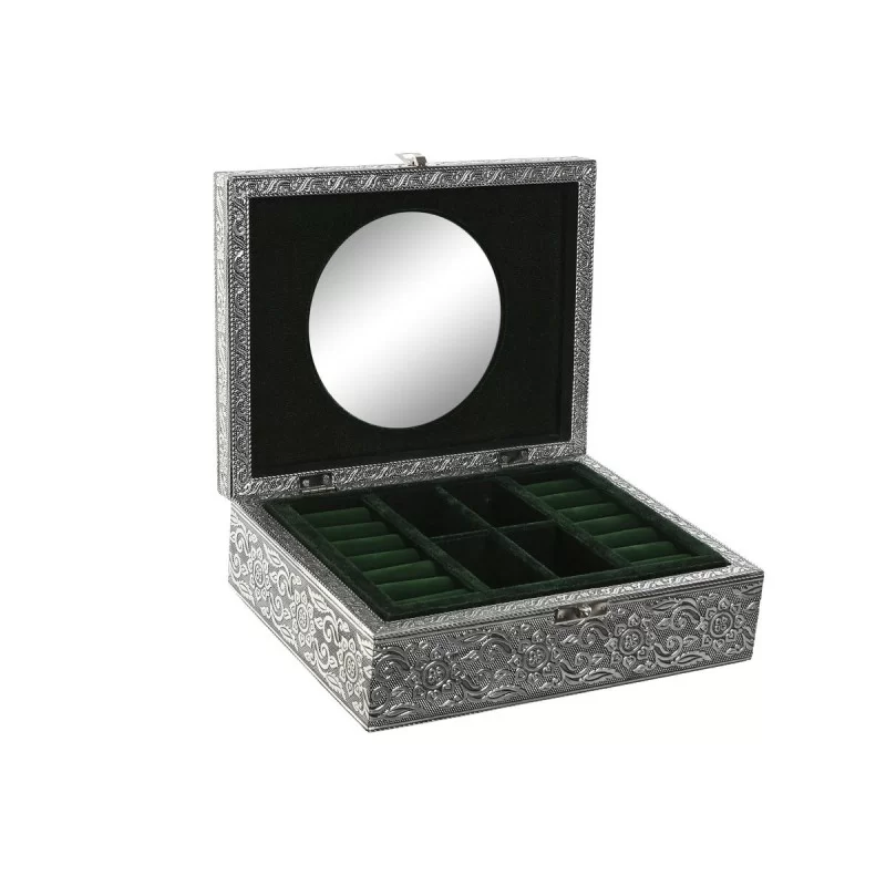 Jewelry box Home ESPRIT Green Silver Wood...