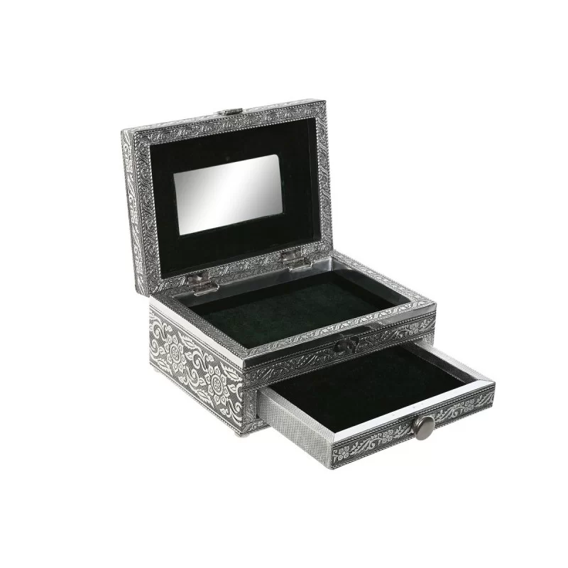 Jewelry box Home ESPRIT Green Silver Wood...