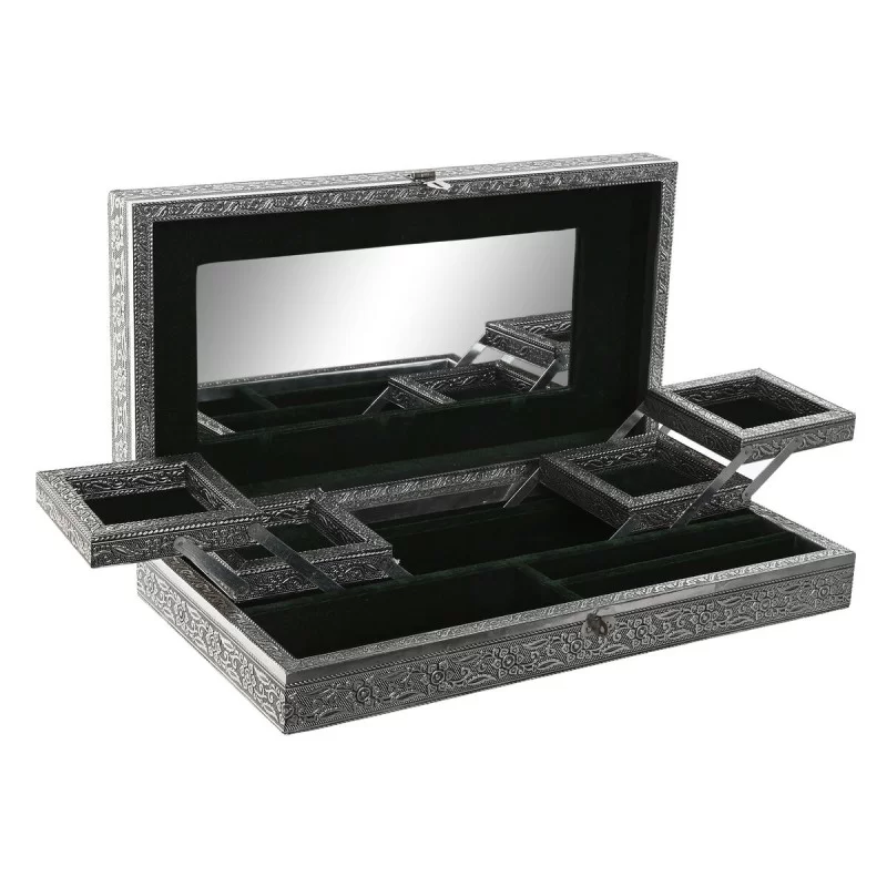 Jewelry box Home ESPRIT Green Silver Wood...