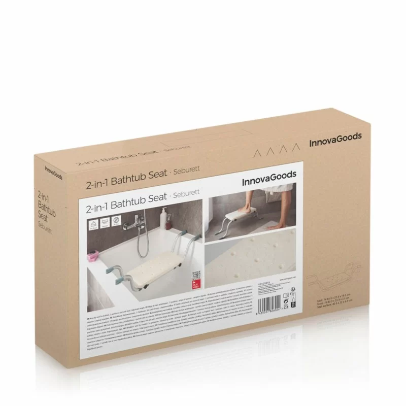 2-in-1 Non-slip Bathtub Seat Seburett...
