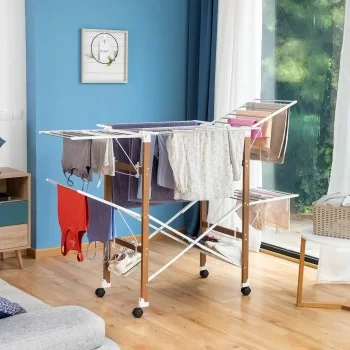 Folding Vertical Clothes Dryer with Wheels Dreeyl...