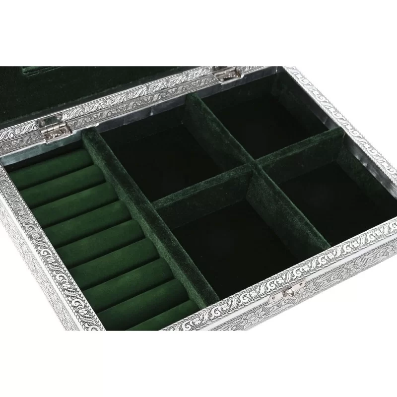 Jewelry box Home ESPRIT Green Silver Wood...
