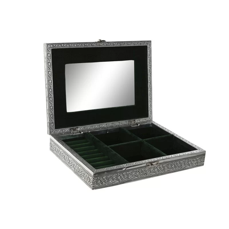 Jewelry box Home ESPRIT Green Silver Wood...