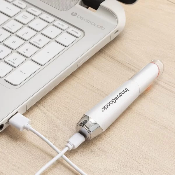 Anti-ageing Eye Massager with Phototherapy, Thermotherapy and Vibration Therey InnovaGoods White (Refurbished B)