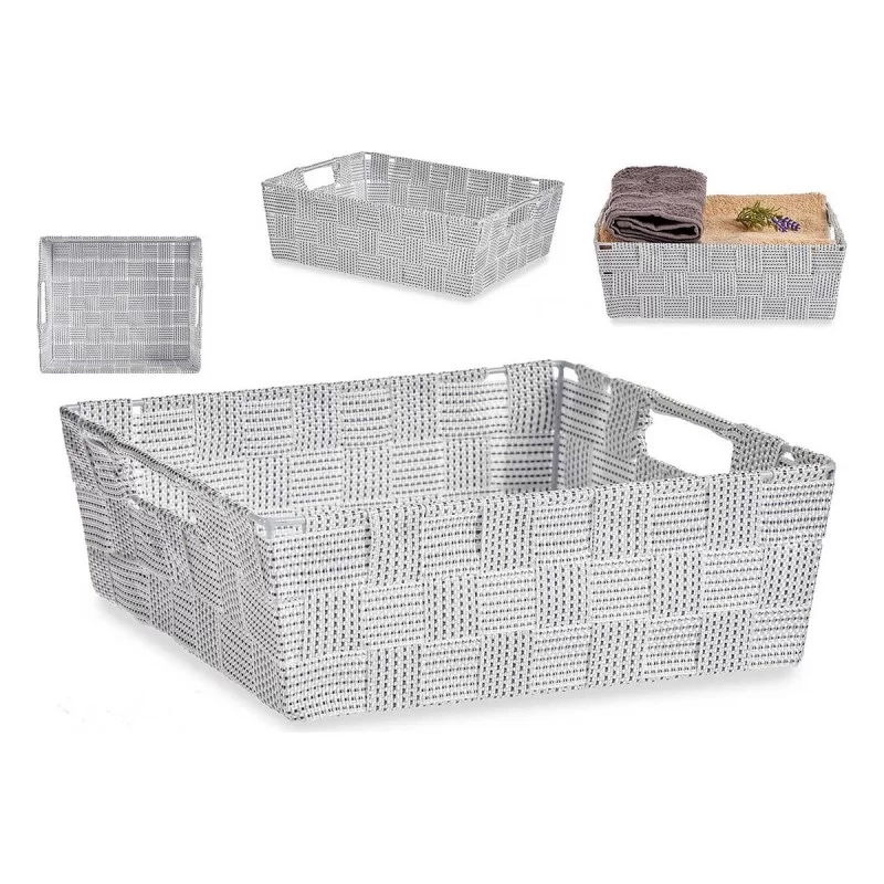 Basket 23 x 8 x 27 cm White 3 L
