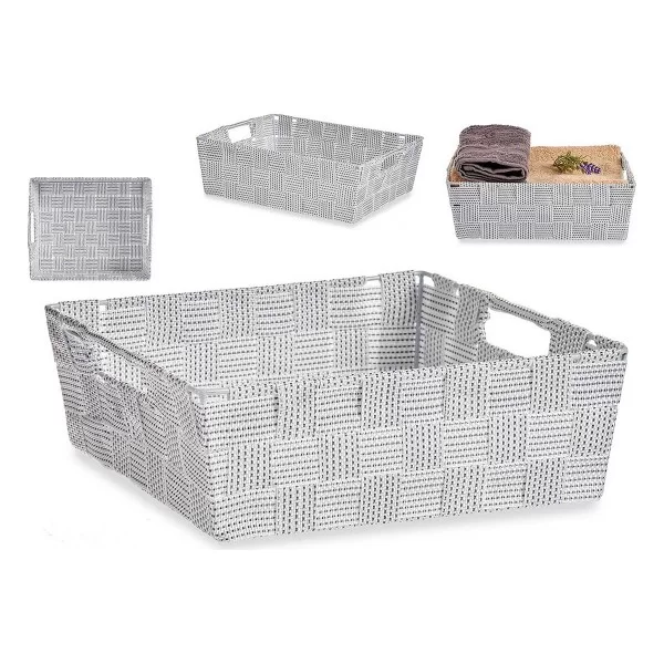 Basket 23 x 8 x 27 cm White 3 L