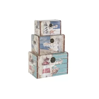 Chest DKD Home Decor Wood Polyurethane Multicolour (60 x...