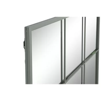 Wall mirror Home ESPRIT Green Crystal Iron Mirror Window... 2