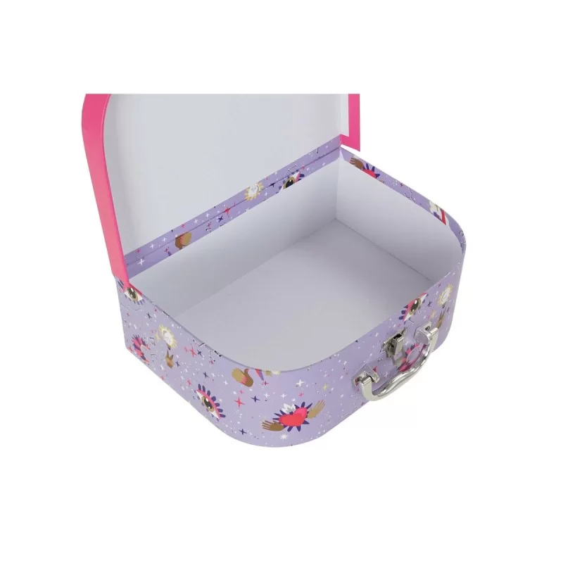 Set of decorative boxes DKD Home Decor Lilac...