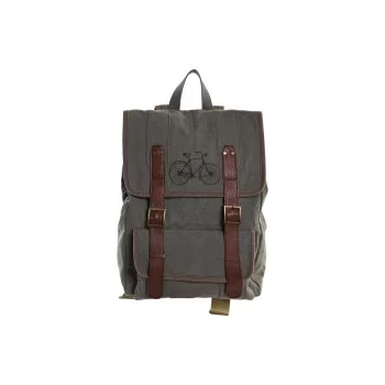 Casual Backpack DKD Home Decor Canvas Bicycle Grey Brown...