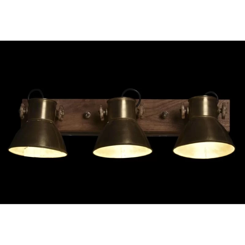 Wall Lamp DKD Home Decor Brown Golden Metal...
