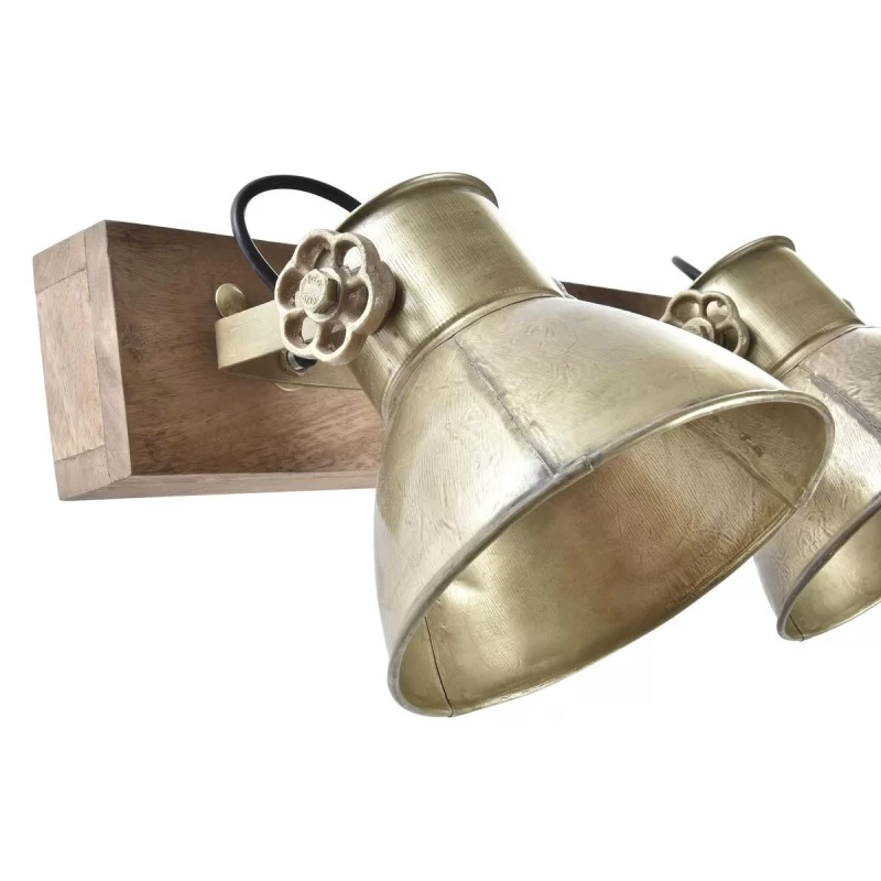 Wall Lamp DKD Home Decor Brown Golden Metal...