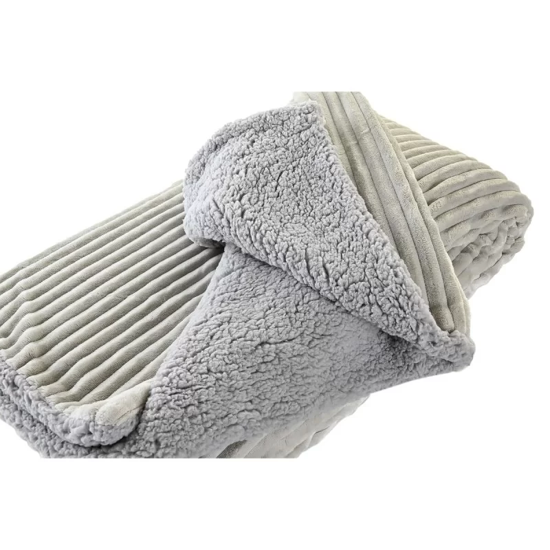 Blanket DKD Home Decor 150 x 200 x 2 cm Beige...