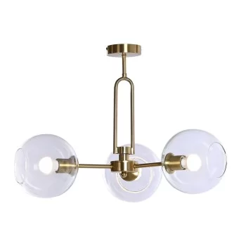 Ceiling Light DKD Home Decor Golden Metal Crystal 50 W 56...