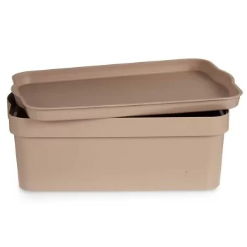 Multi-use Box Beige Plastic 6 L (21 x 11 x 32 cm) (12 Units) 2