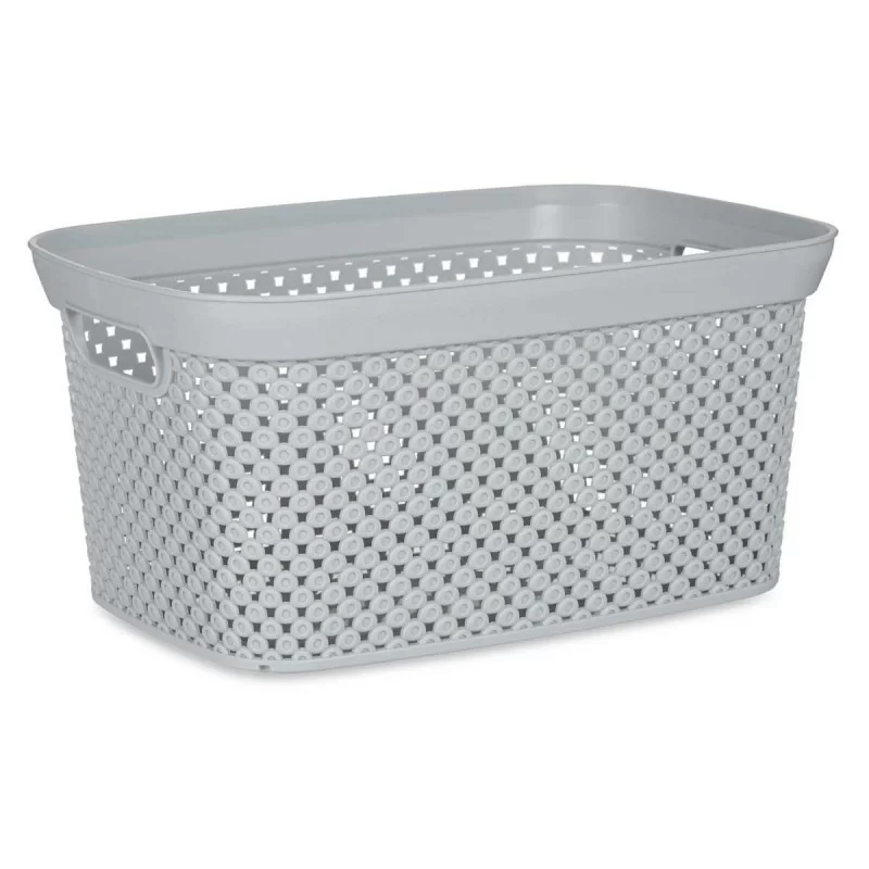 Laundry Basket Grey Plastic 10 L 24 x 17 x 35...