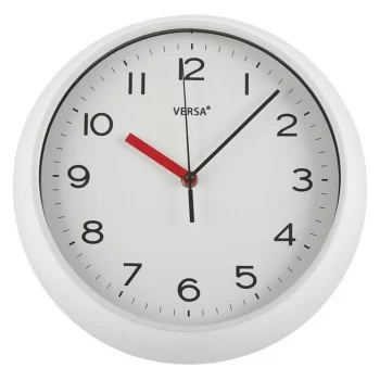 Wall Clock Versa Black Multicolour Plastic 6,6 x 29,3 x...