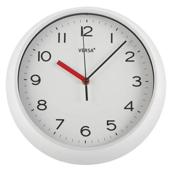 Wall Clock Versa Black Multicolour Plastic 6,6 x 29,3 x 29,3 cm
