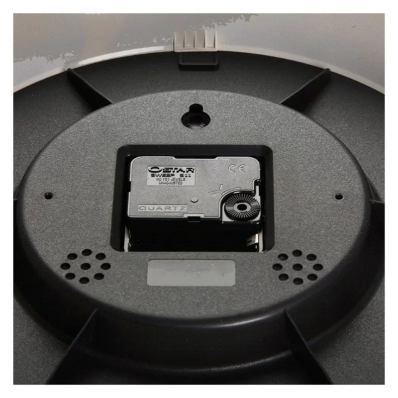 Wall Clock Versa Black Multicolour Plastic 6,6...