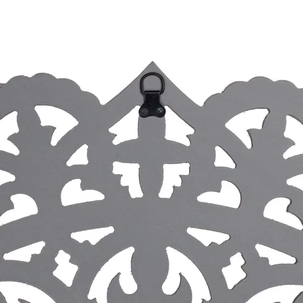 Wall Decoration Grey Wood MDF Wood 90 x 1 x 90 cm