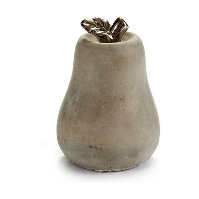 Decorative Figure Grey Cement Pear (10 x 14 x...