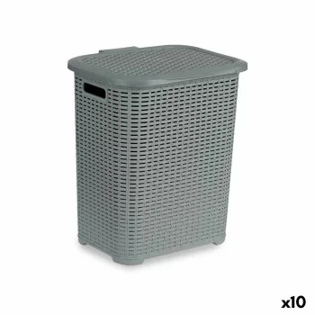 Laundry Basket Grey Plastic 42 L 34,5 x 48 x 41 cm (10...