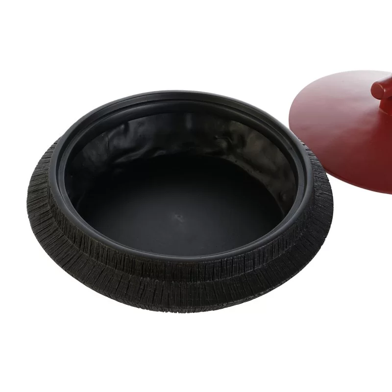 Tibor Home ESPRIT Black Red Resin Oriental 28 x...