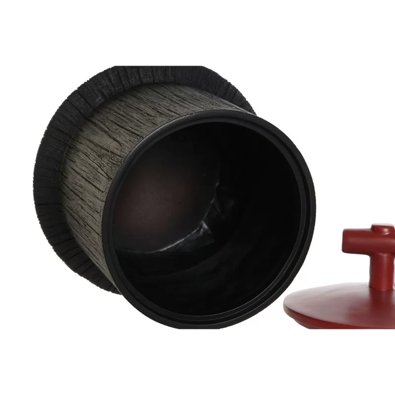 Tibor Home ESPRIT Black Red Resin Oriental 22 x...